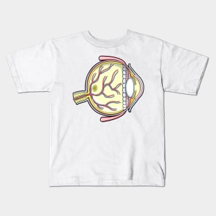 Human Eye Anatomy Illustration Kids T-Shirt